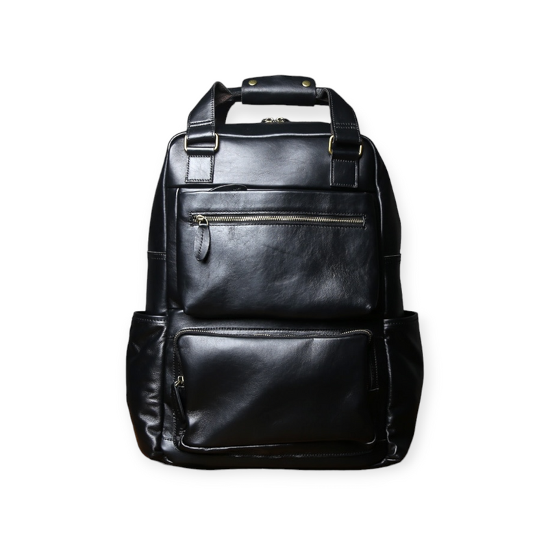 Top Layer Leather Backpack