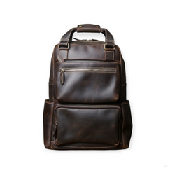 Top Layer Leather Backpack